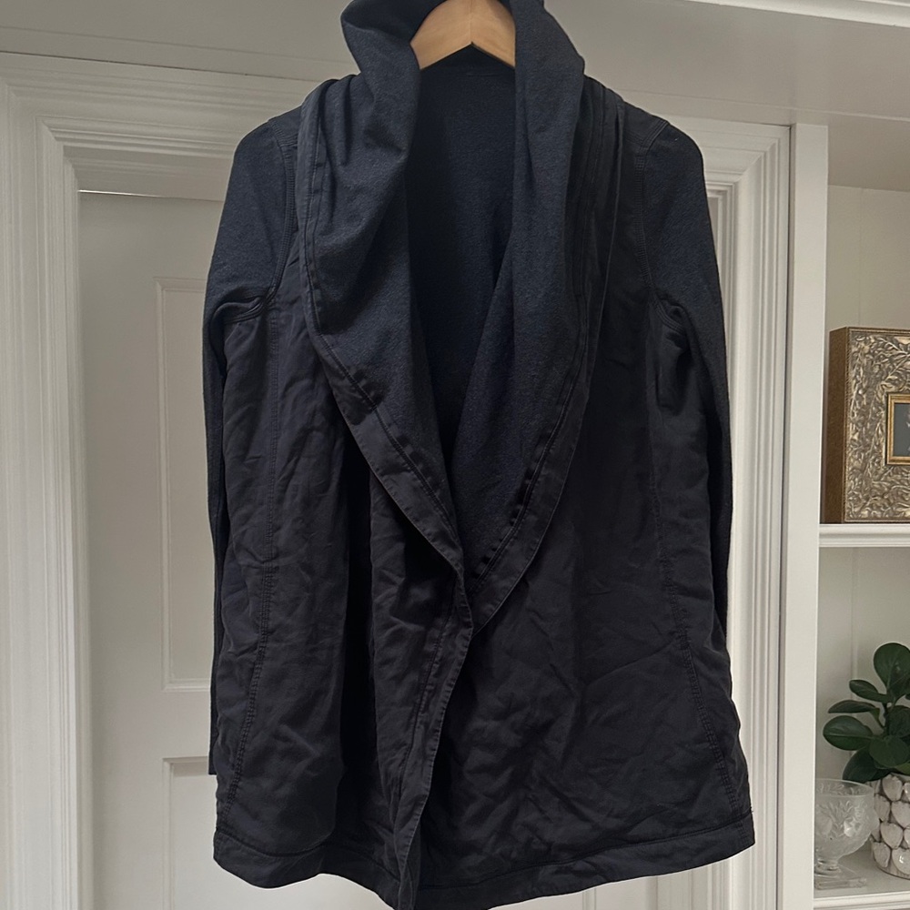 Lululemon Athletica Charcoal Hooded Jacket. Reversible